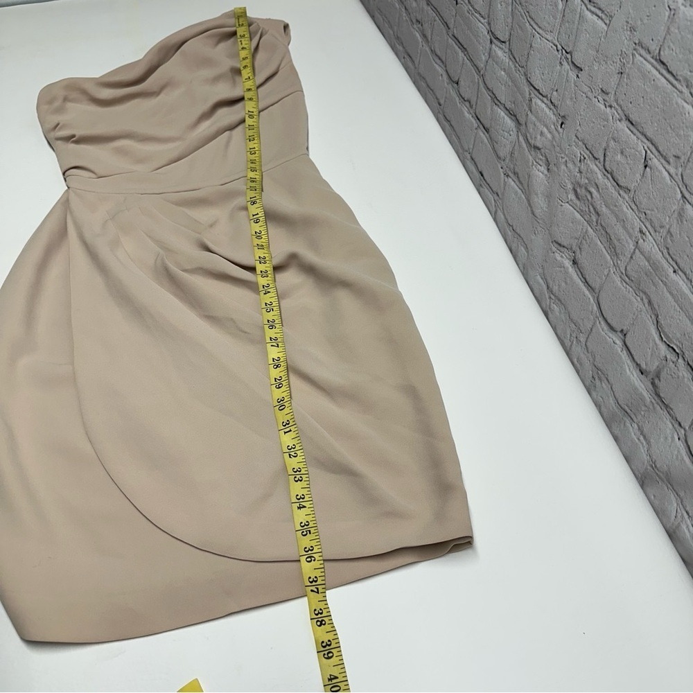 MaxMara One-Shoulder Beige Dress size 4 silk - Picture 3 of 10